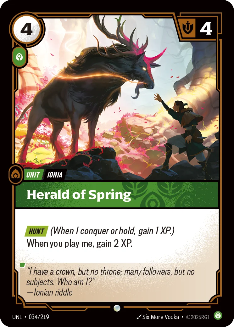 Herald of Spring — Riftbound card UNL 034