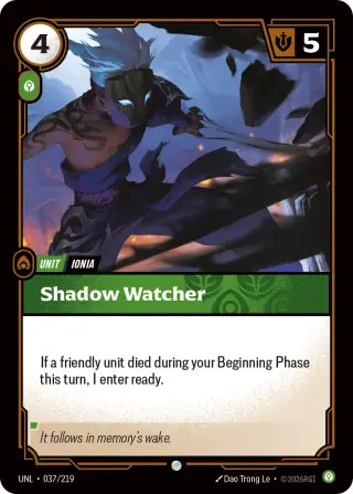 Shadow Watcher — Riftbound card UNL 037
