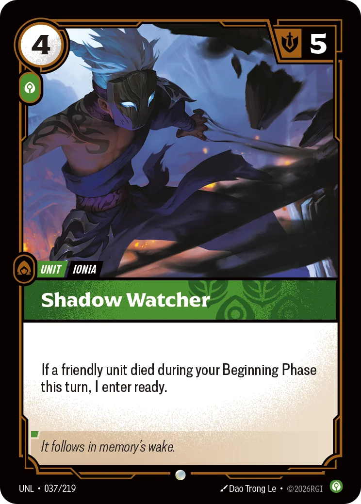 Shadow Watcher — Riftbound card UNL 037