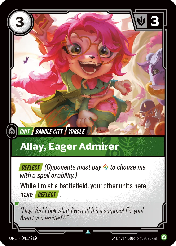 Allay, Eager Admirer — Riftbound card UNL 041