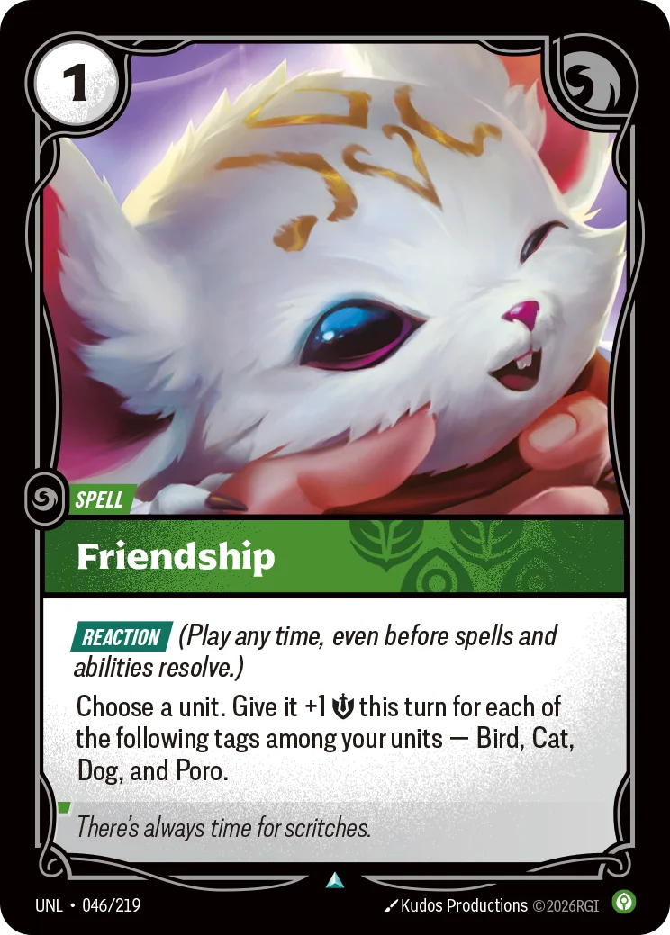 Friendship — Riftbound card UNL 046