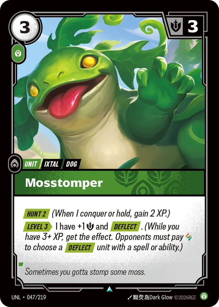 Mosstomper — Riftbound promo card UNL 047