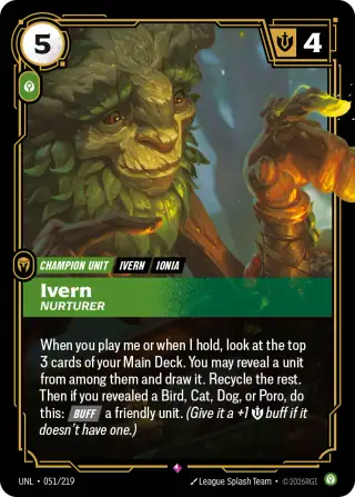 Ivern, Nurturer — Riftbound card UNL 051
