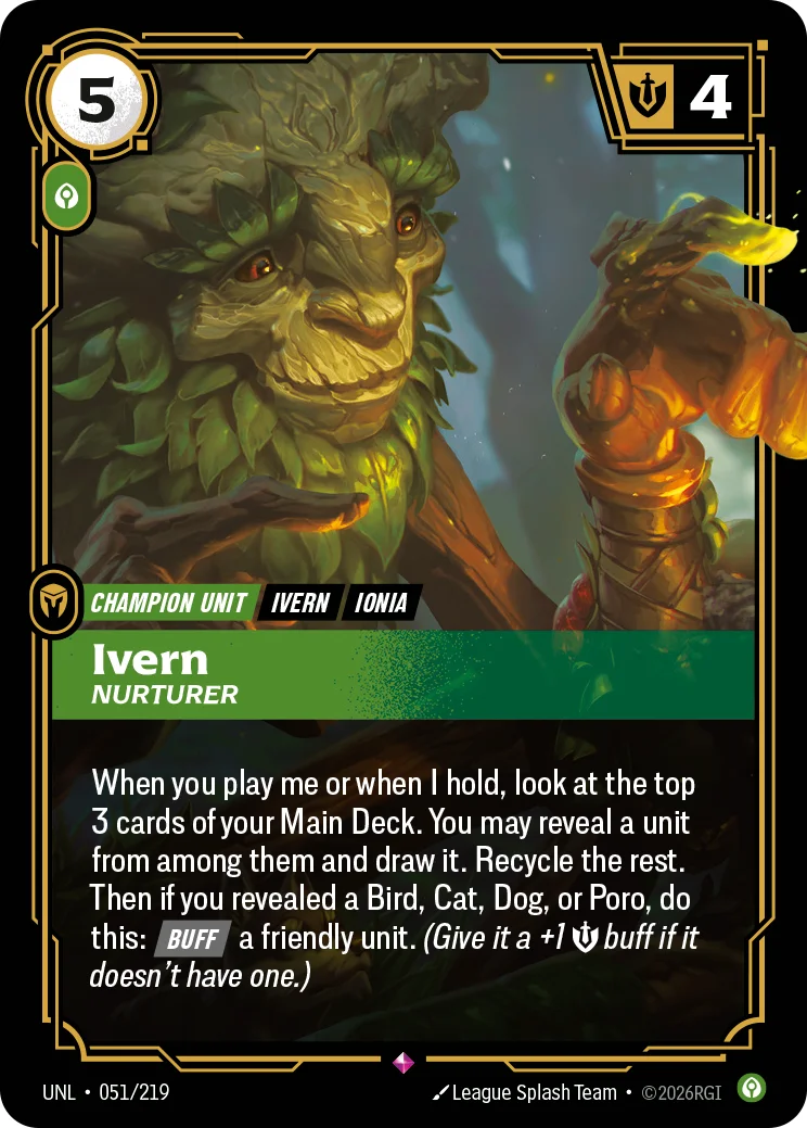 Ivern, Nurturer — Riftbound card UNL 051