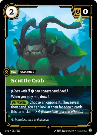 Scuttle Crab — Riftbound card UNL 053