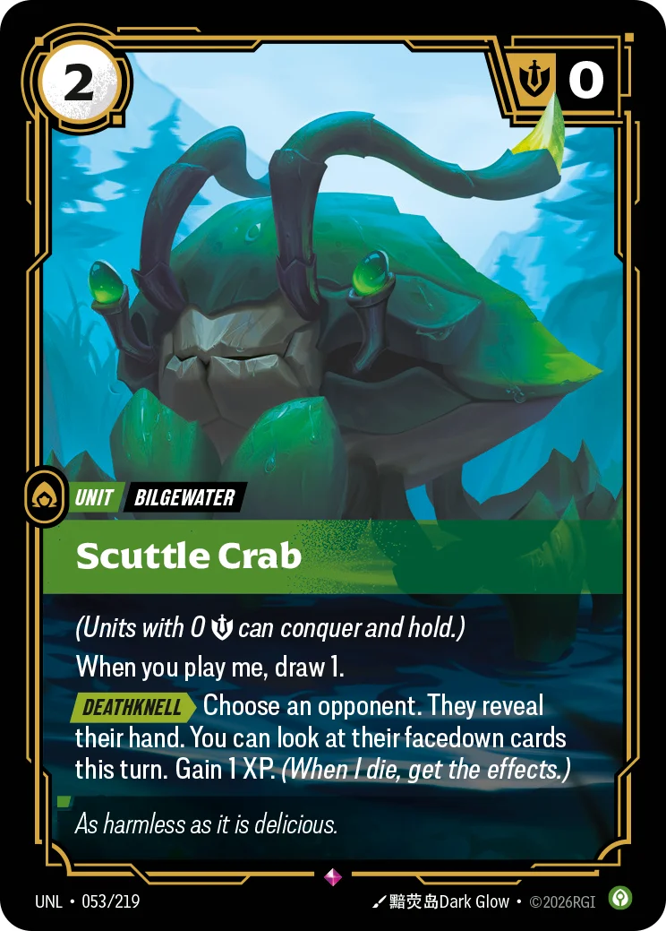 Scuttle Crab — Riftbound card UNL 053