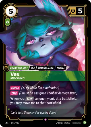 Vex, Mocking — Riftbound card UNL 055