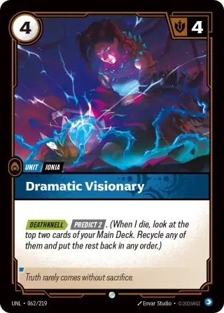 Dramatic Visionary — Riftbound card UNL 062