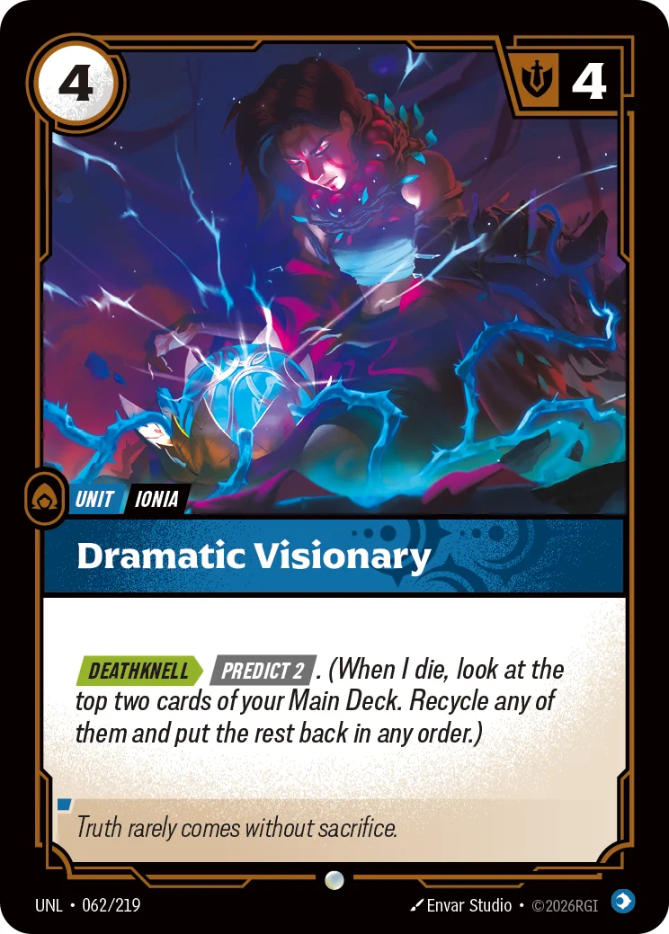 Dramatic Visionary — Riftbound card UNL 062