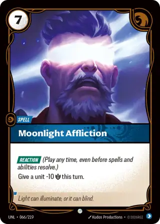 Moonlight Affliction — Riftbound card UNL 066