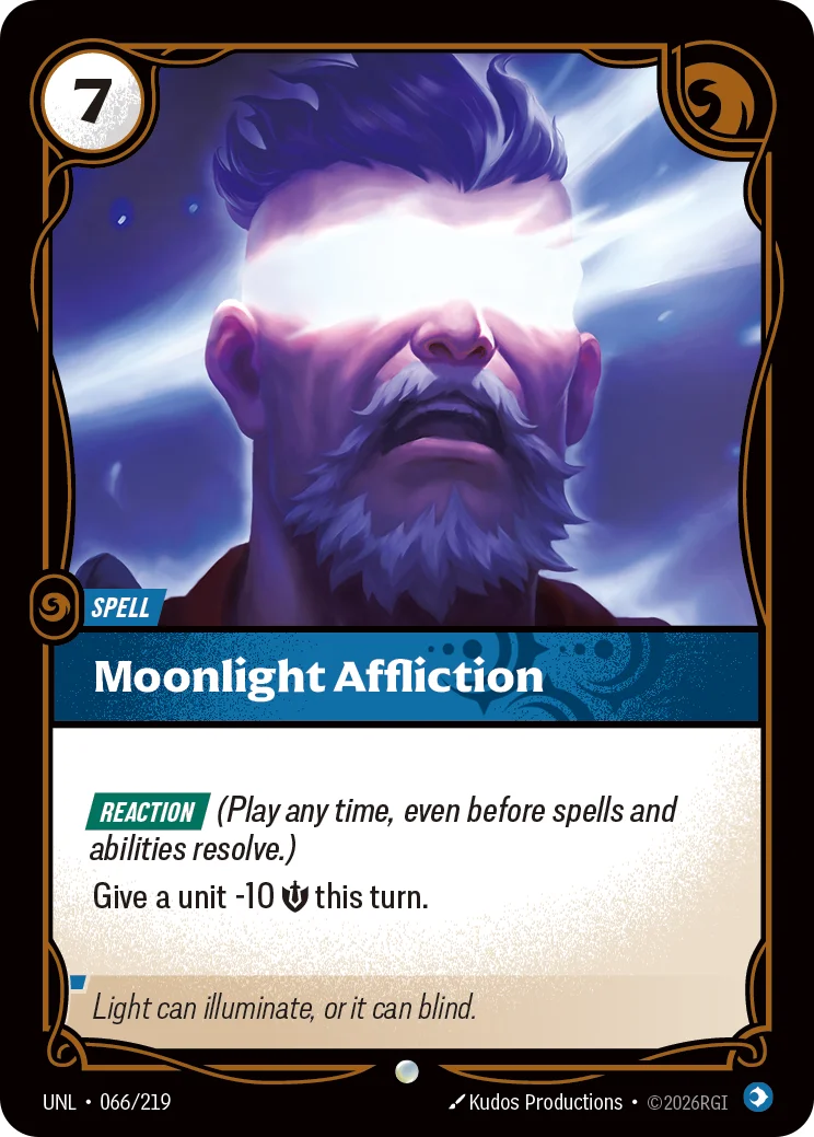 Moonlight Affliction — Riftbound card UNL 066