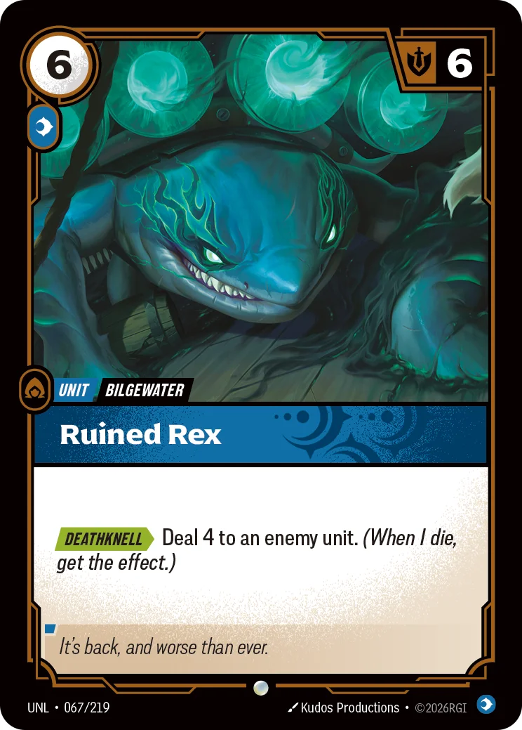 Ruined Rex — Riftbound card UNL 067