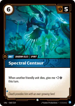 Spectral Centaur — Riftbound card UNL 068