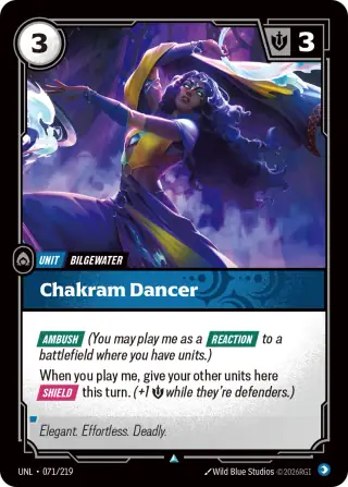 Chakram Dancer — Riftbound card UNL 071