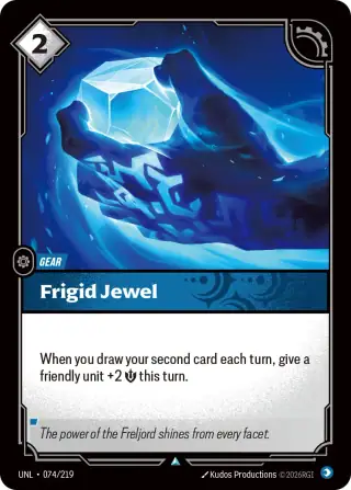 Frigid Jewel — Riftbound card UNL 074