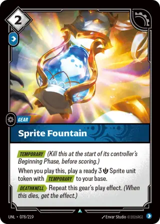 Sprite Fountain — Riftbound card UNL 078