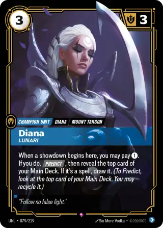 Diana, Lunari — Riftbound card UNL 079