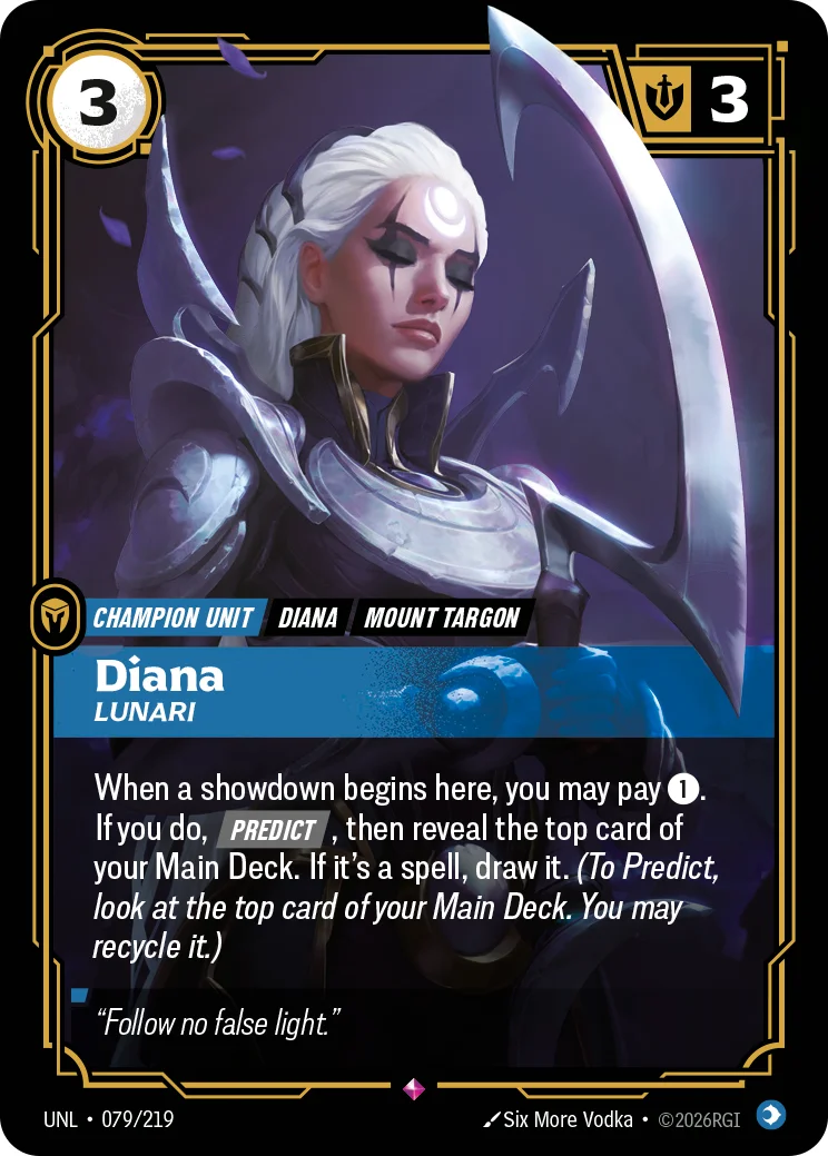 Diana, Lunari — Riftbound card UNL 079