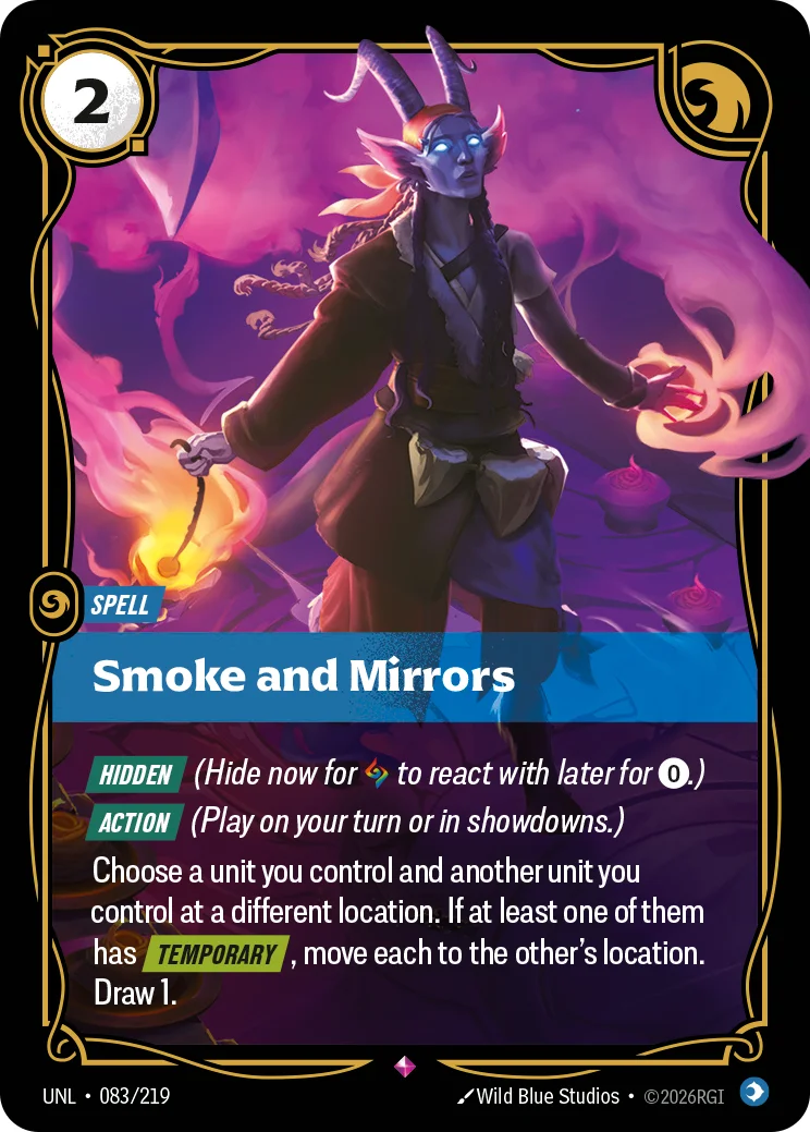 Smoke and Mirrors — Riftbound card UNL 083