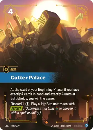 Gutter Palace — Riftbound Epic card UNL 088