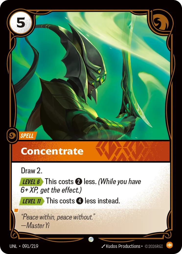 Concentrate — Riftbound card UNL 091