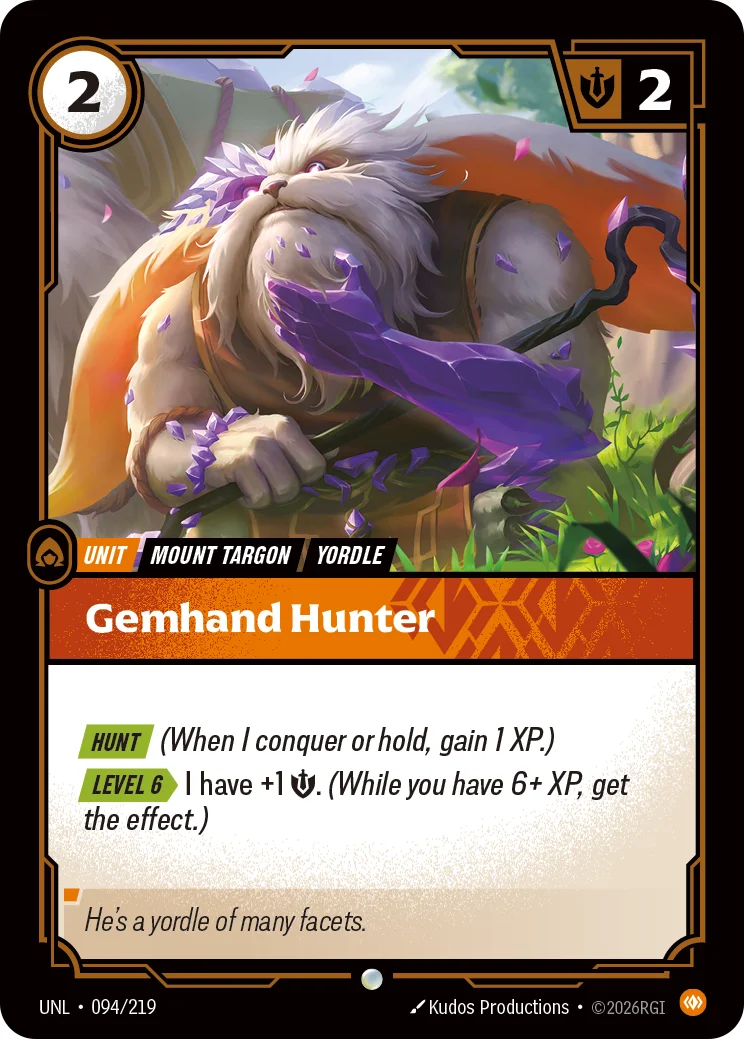 Gemhand Hunter — Riftbound card UNL 094
