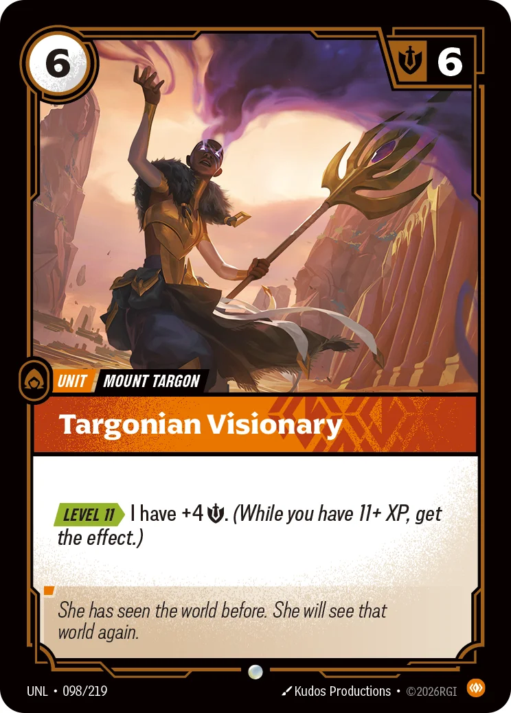 Targonian Visionary — Riftbound card UNL 098
