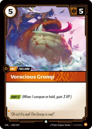 Voracious Gromp — Riftbound card UNL 100