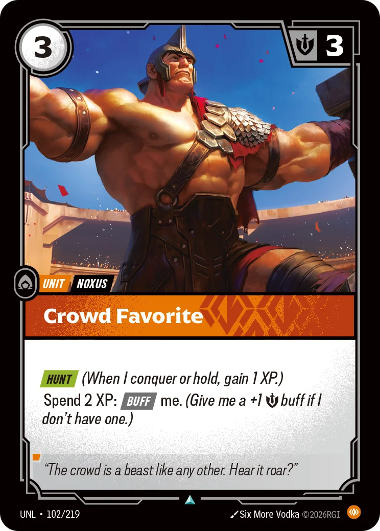 Crowd Favorite — Riftbound card UNL 102