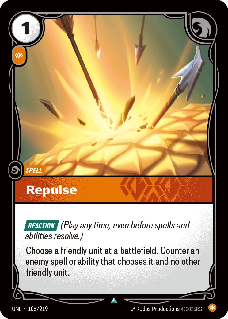 Repulse — Riftbound card UNL 106