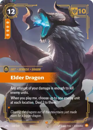 Elder Dragon — Riftbound Epic card UNL 118