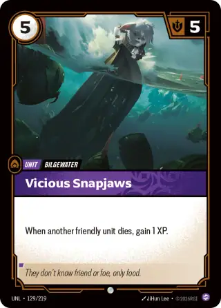 Vicious Snapjaws — Riftbound card UNL 129