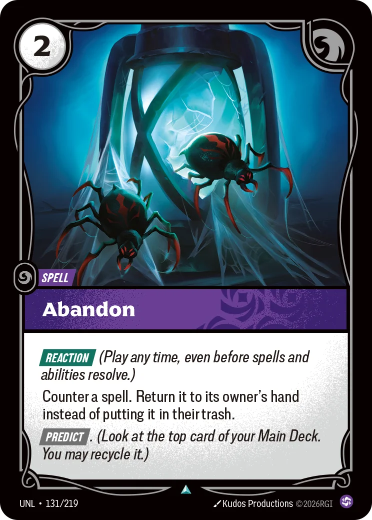 Abandon — Riftbound card UNL 131
