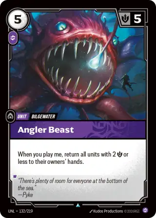 Angler Beast — Riftbound card UNL 132