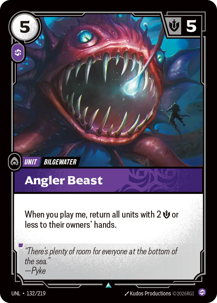 Angler Beast — Riftbound card UNL 132