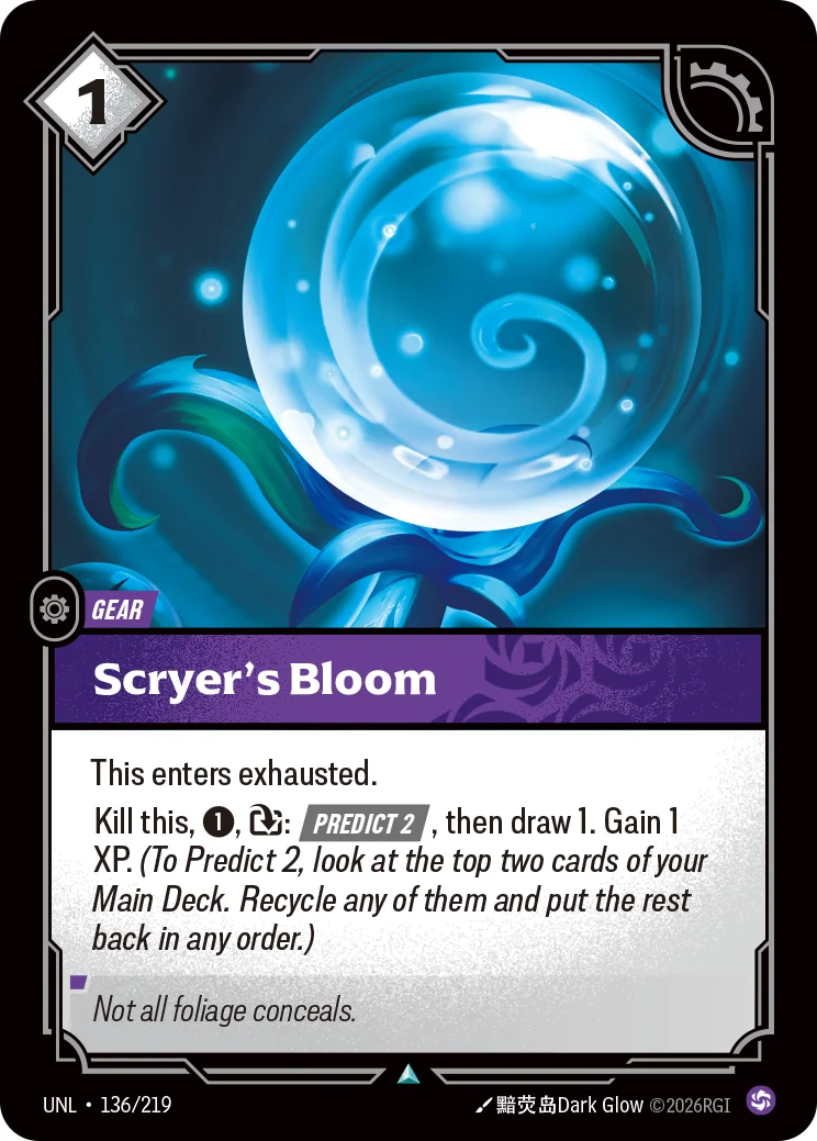 Scryer's Bloom — Riftbound card UNL 136