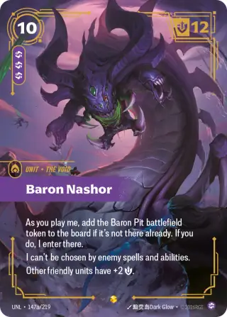 Baron Nashor — Riftbound Showcase card UNL 147a
