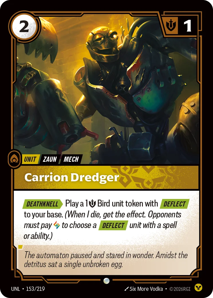Carrion Dredger — Riftbound card UNL 153