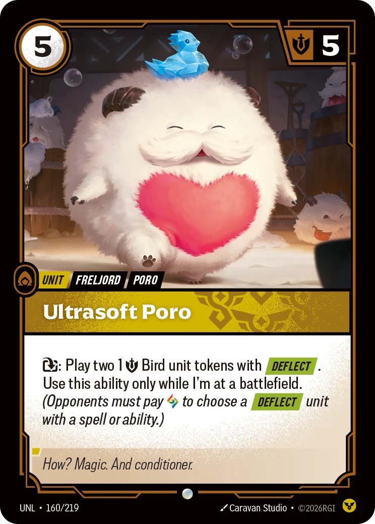 Ultrasoft Poro — Riftbound card UNL 160