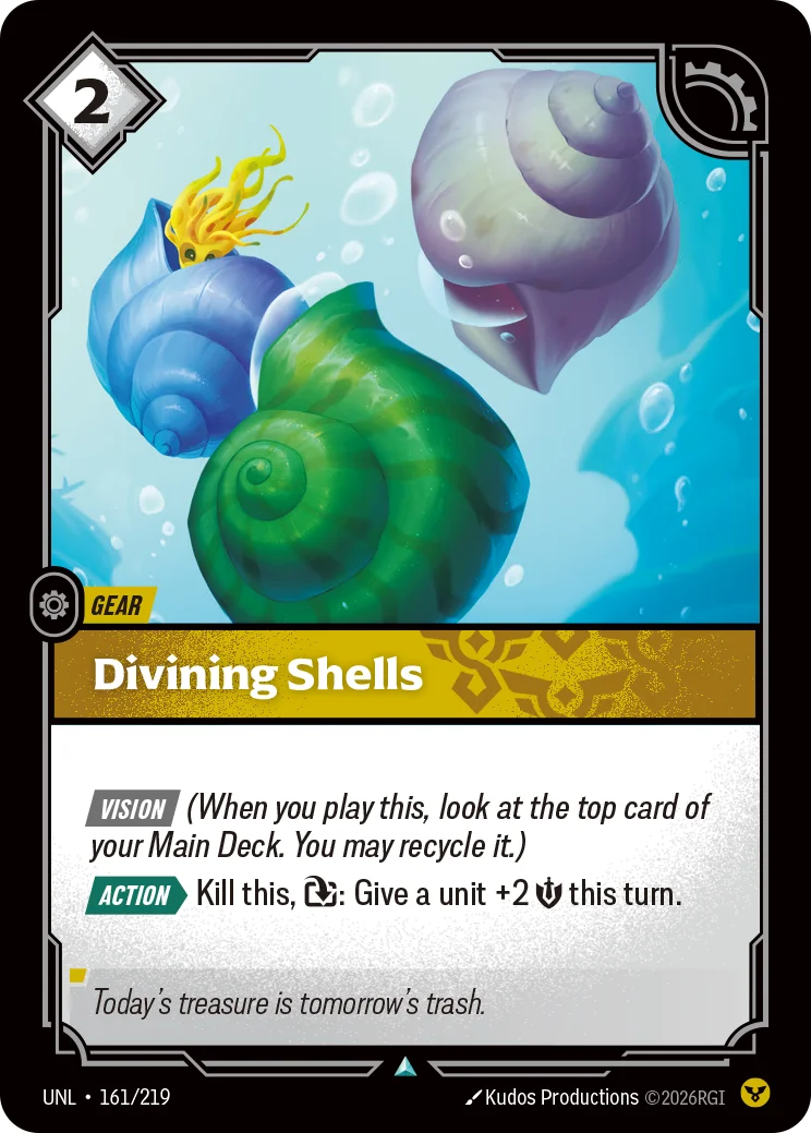 Divining Shells — Riftbound card UNL 161