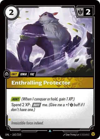 Enthralling Protector — Riftbound card UNL 162