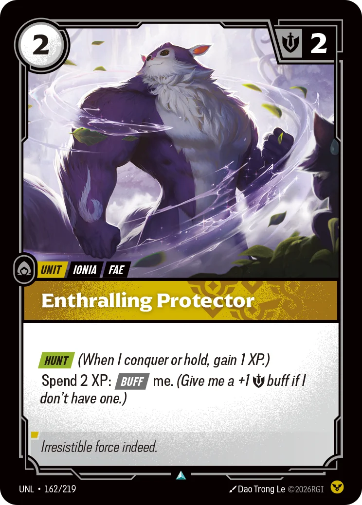 Enthralling Protector — Riftbound card UNL 162
