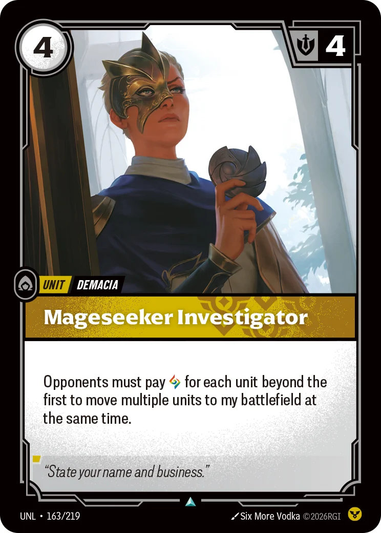 Mageseeker Investigator — Riftbound card UNL 163