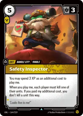 Safety Inspector — Riftbound card UNL 164