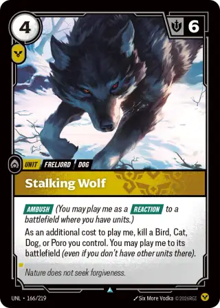 Stalking Wolf — Riftbound card UNL 166