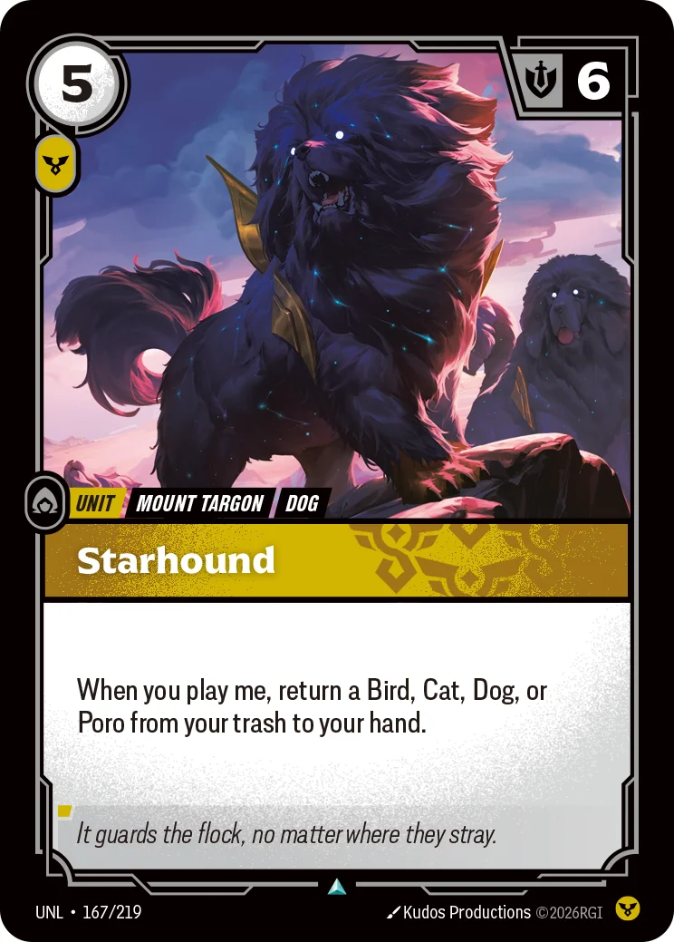 Starhound — Riftbound card UNL 167