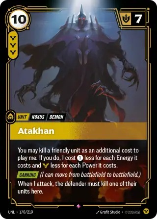 Atakhan — Riftbound card UNL 170