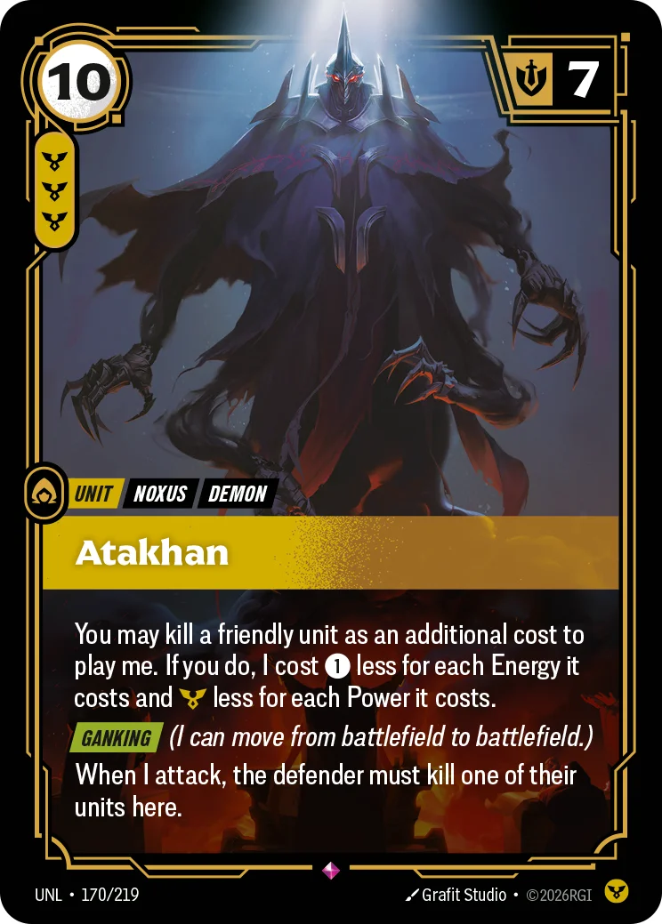 Atakhan — Riftbound card UNL 170