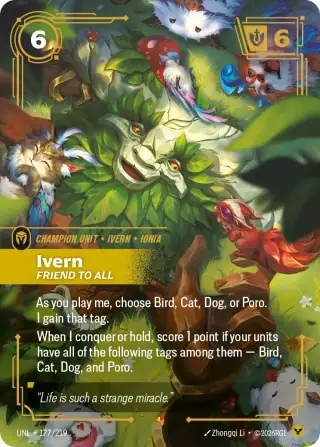 Ivern, Friend to All — Riftbound Epic card UNL 177
