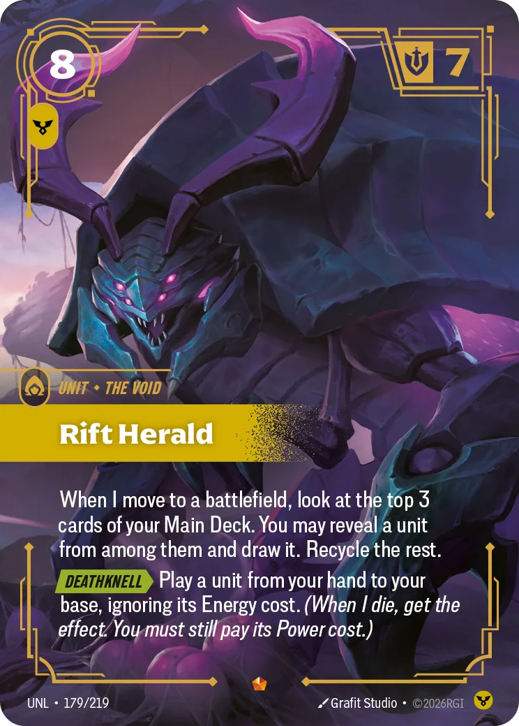 Rift Herald — Riftbound Epic card UNL 179